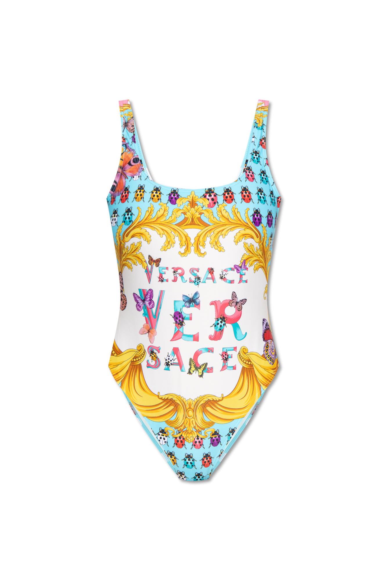 Versace 'la Vacanza' Collection One-piece Swimsuit in White