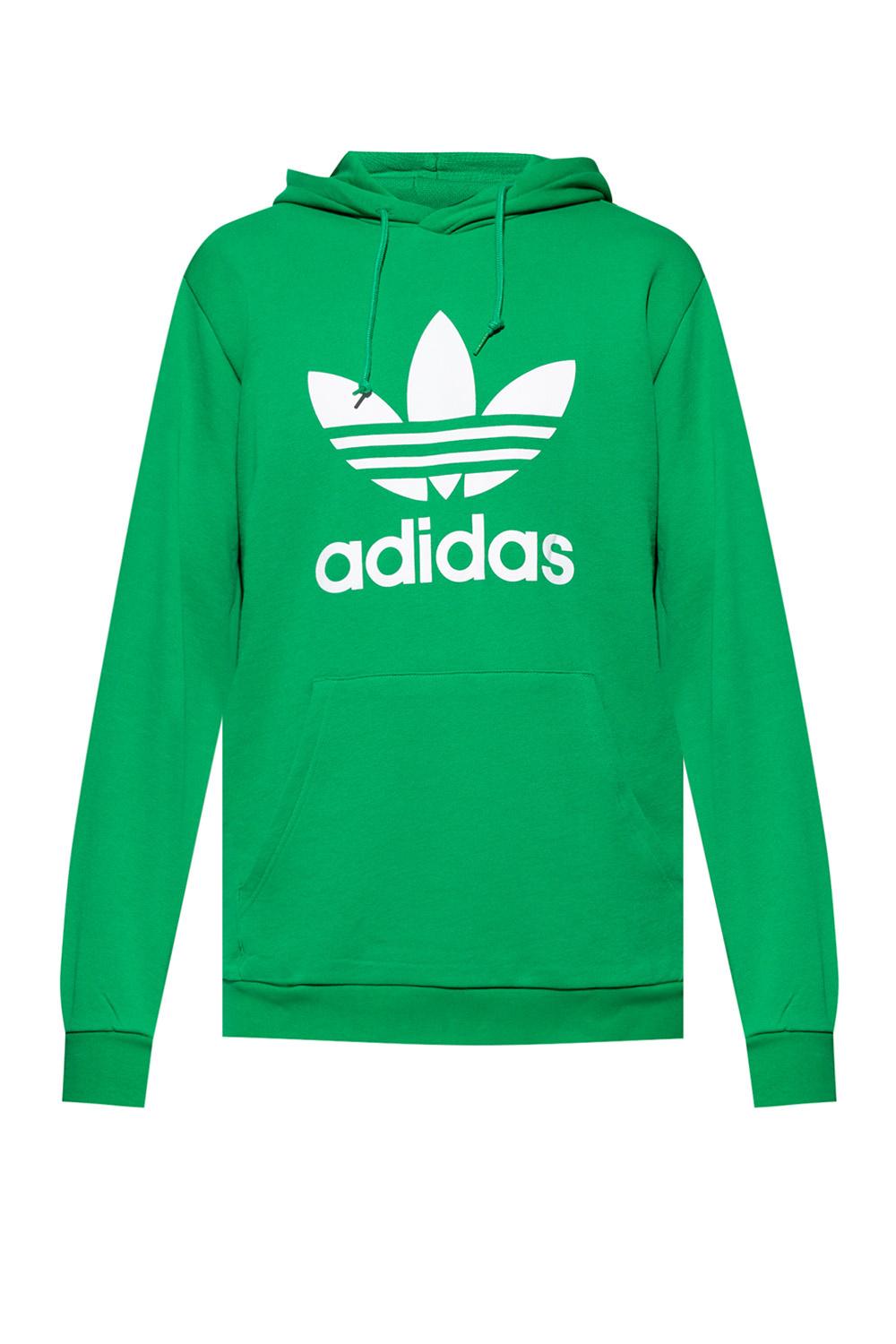 adidas Originals Cotton Sweatshirt With Logo in Green for Men | Lyst
