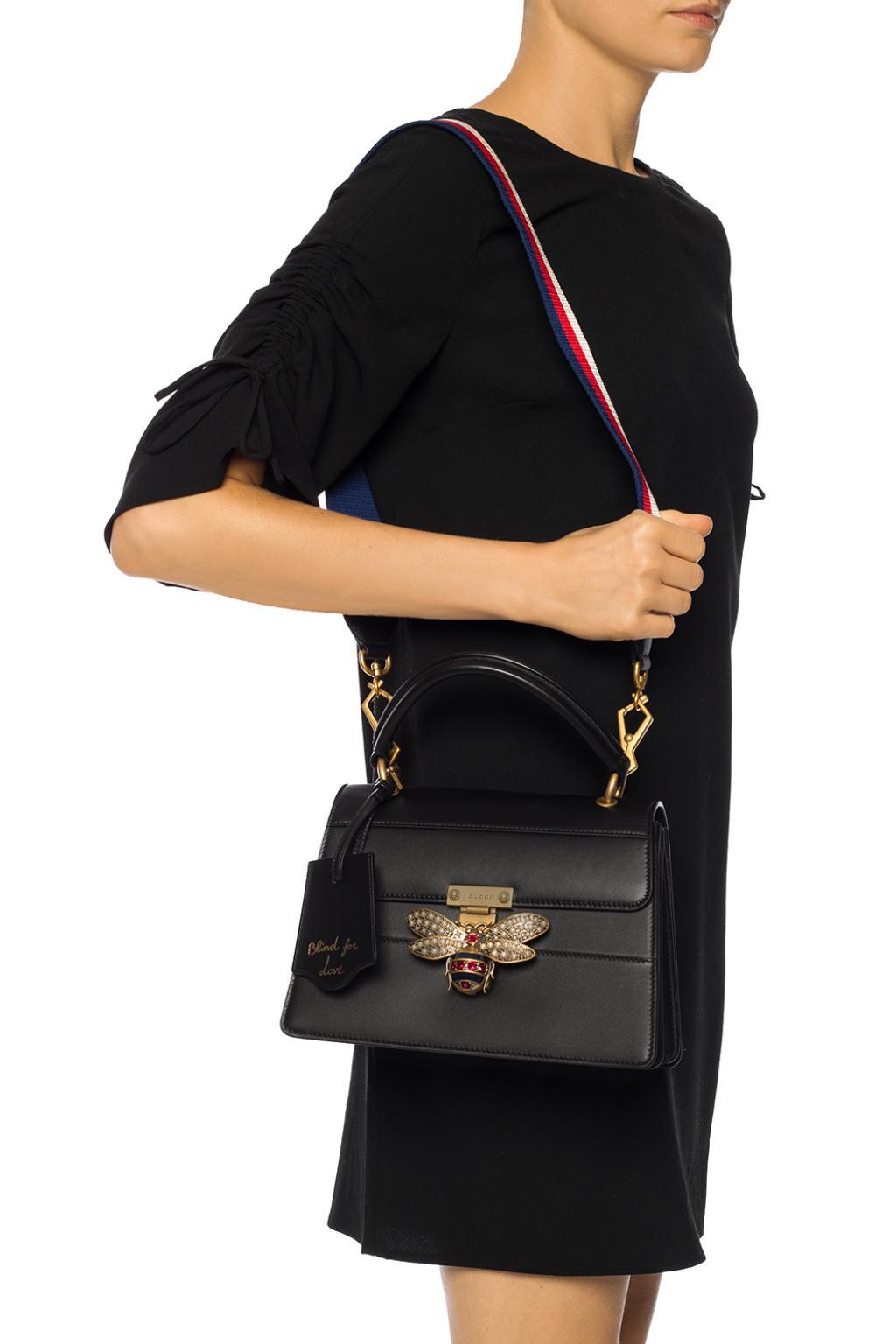 Gucci Soho Leather Tote Crossbody Bag Black – Queen Bee of Beverly Hills