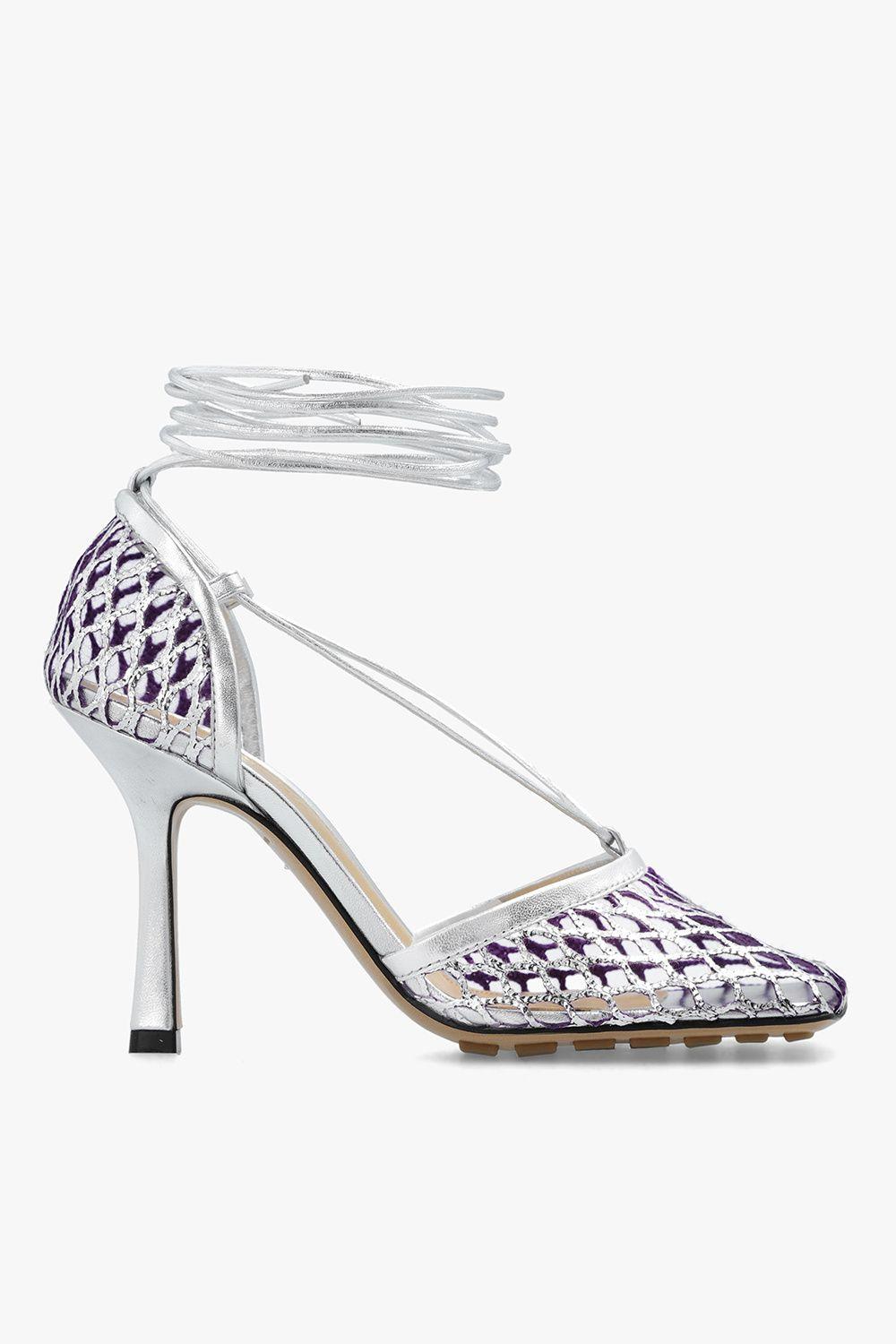 Bottega Silver 'sparkle Stretch' Pumps in White Lyst