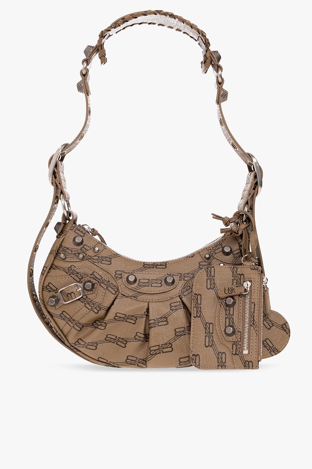 Balenciaga 'le Cagole Xs' Shoulder Bag in Brown | Lyst