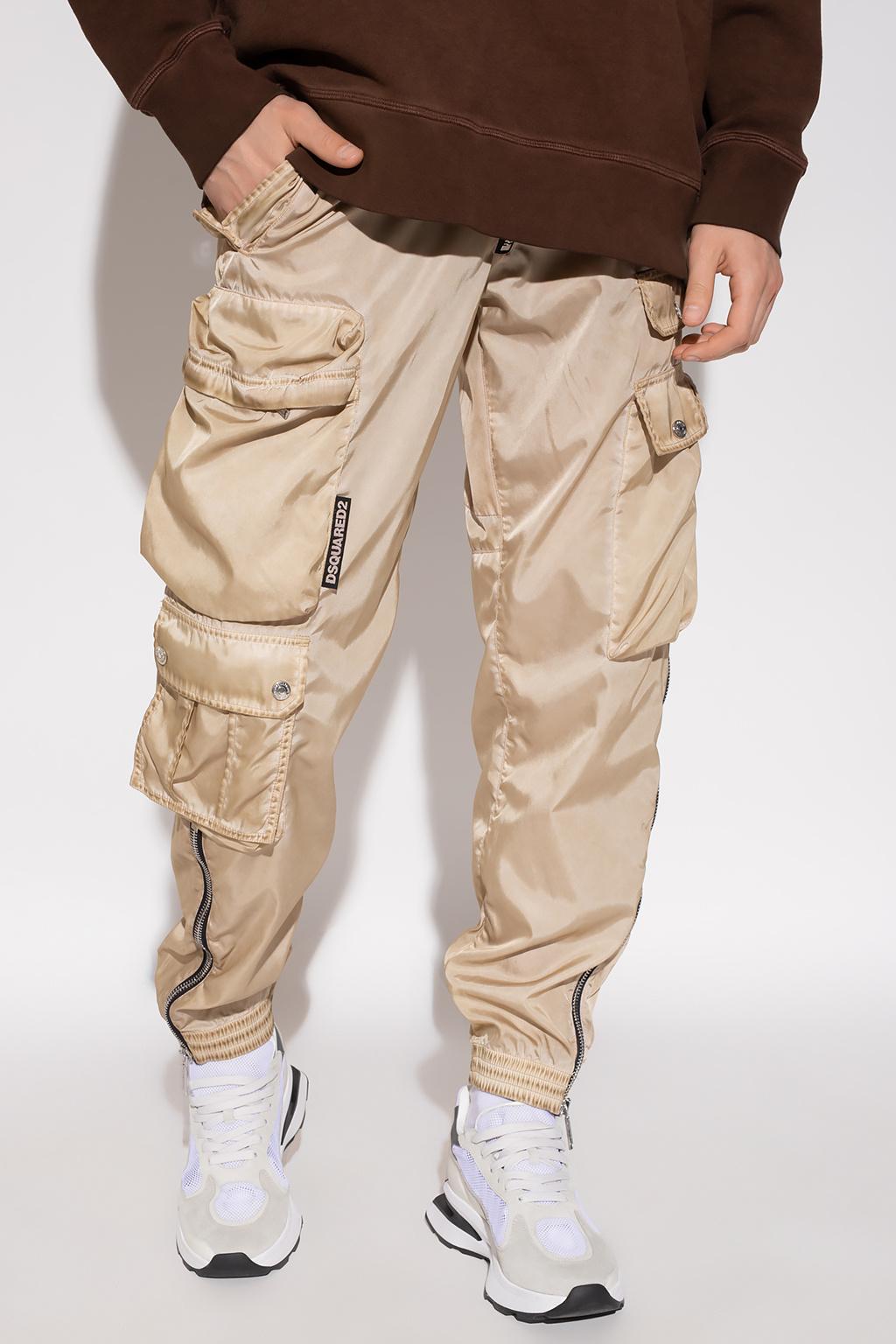 DSquared² 'suer Big' Cargo Trousers in Natural for Men | Lyst