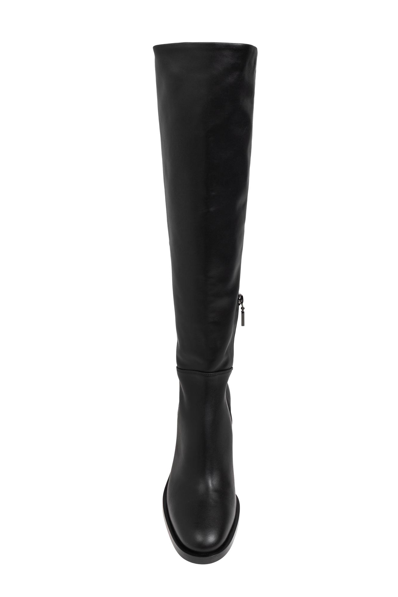 Max Mara Leather Boots in Black | Lyst