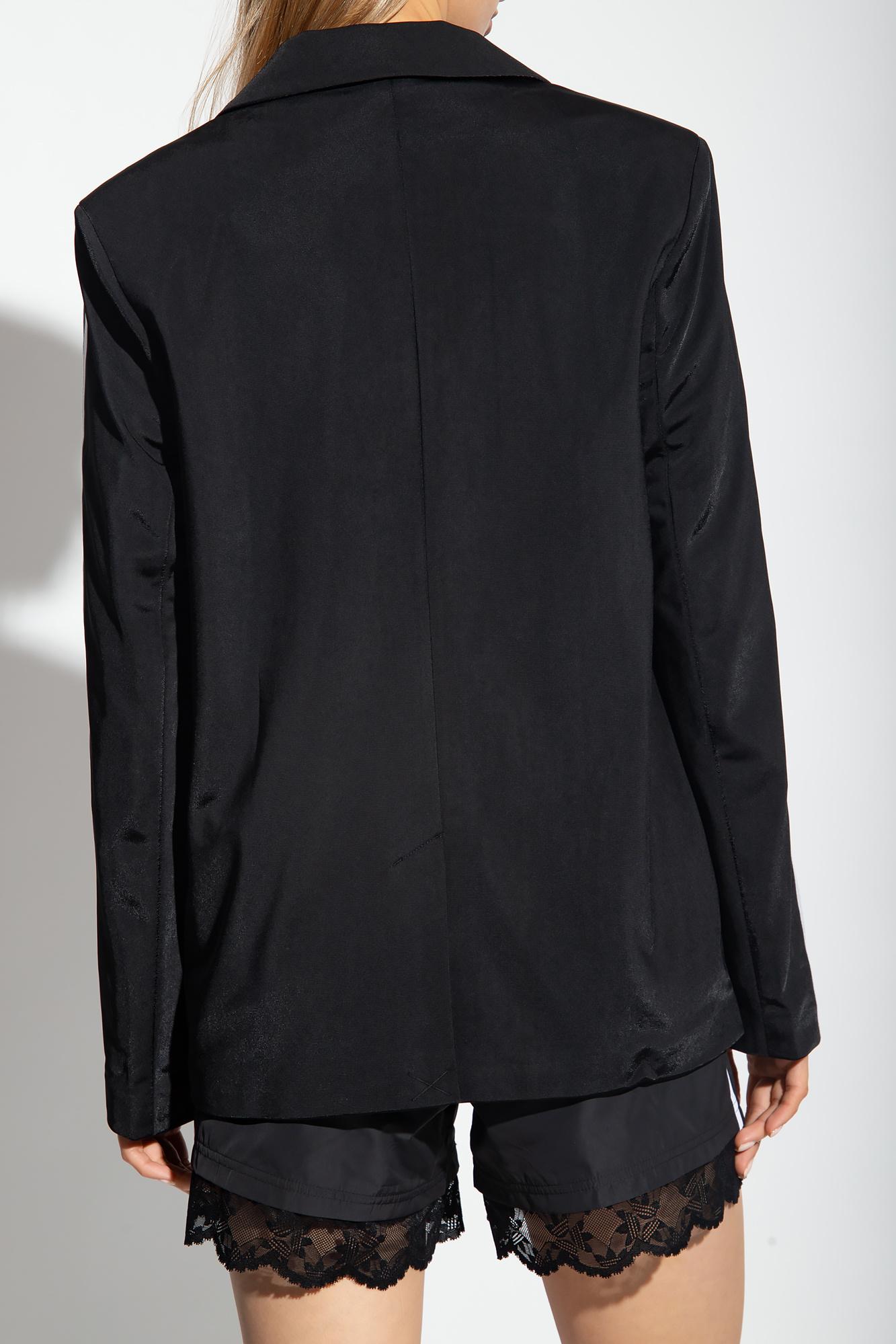 adidas Originals Single breasted Blazer in Black Lyst UK