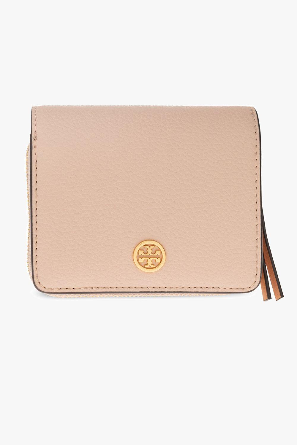 Tory Burch 'robinson' Wallet in Natural Lyst