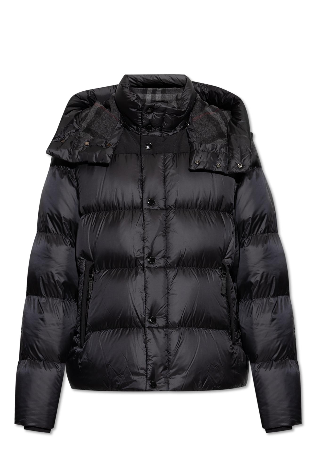 Burberry Detachable Sleeve Down Jacket in Black for Men Lyst UK