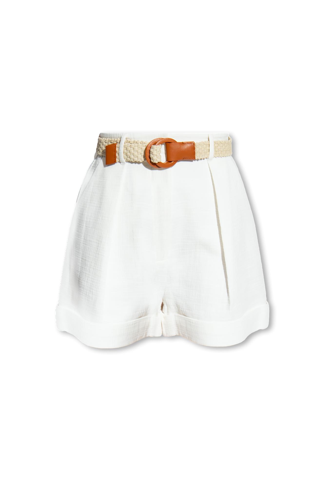 August Broderie Linen Shorts