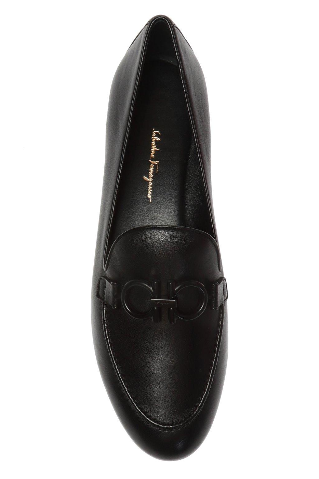 salvatore ferragamo trifoglio leather loafer