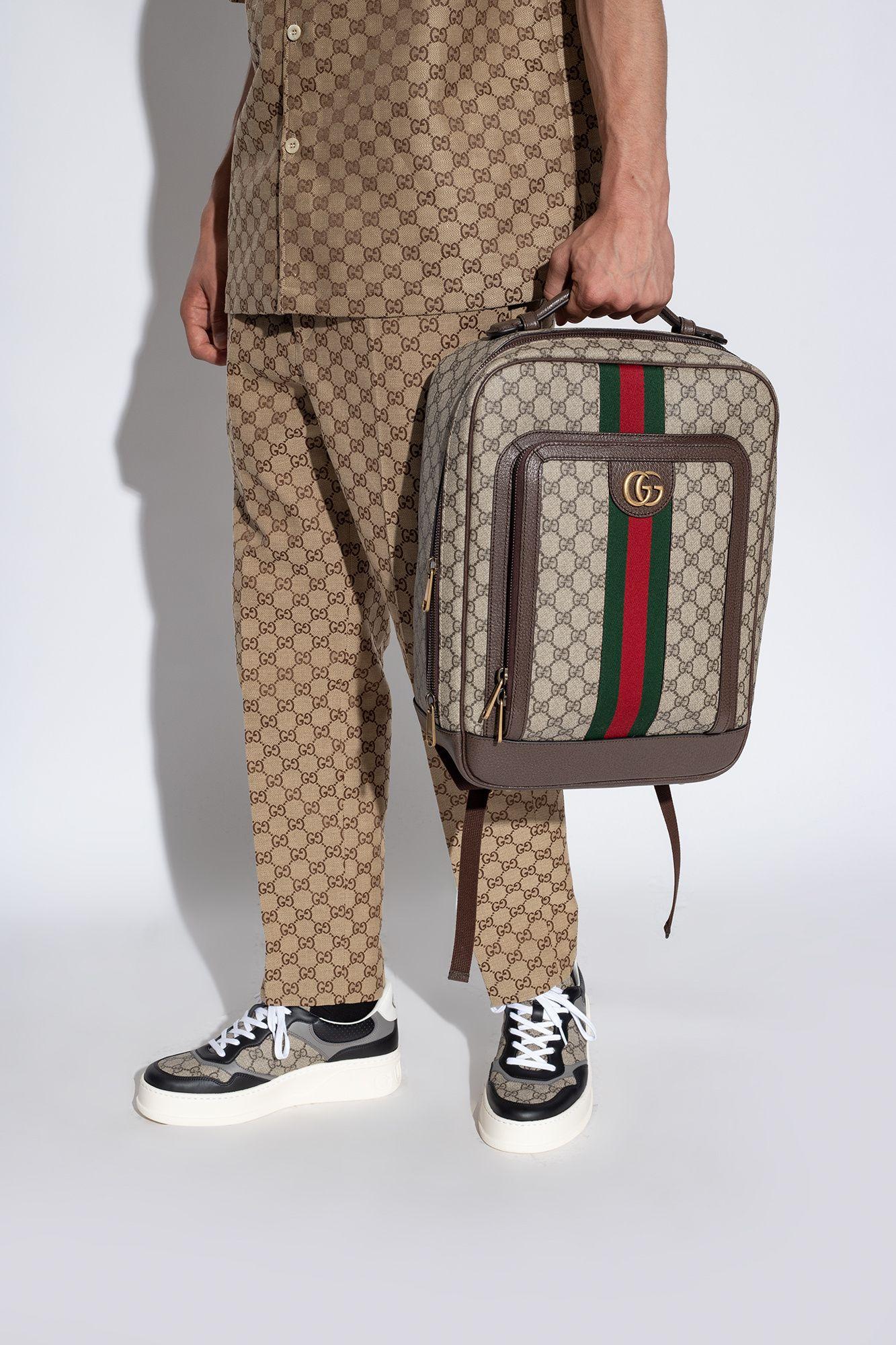 Gucci 'ophidia GG Medium' Backpack in Brown for Men Lyst