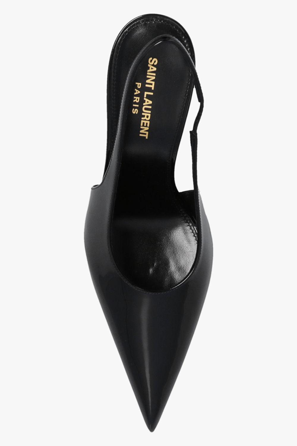 pulp slingback pumps in patent leather