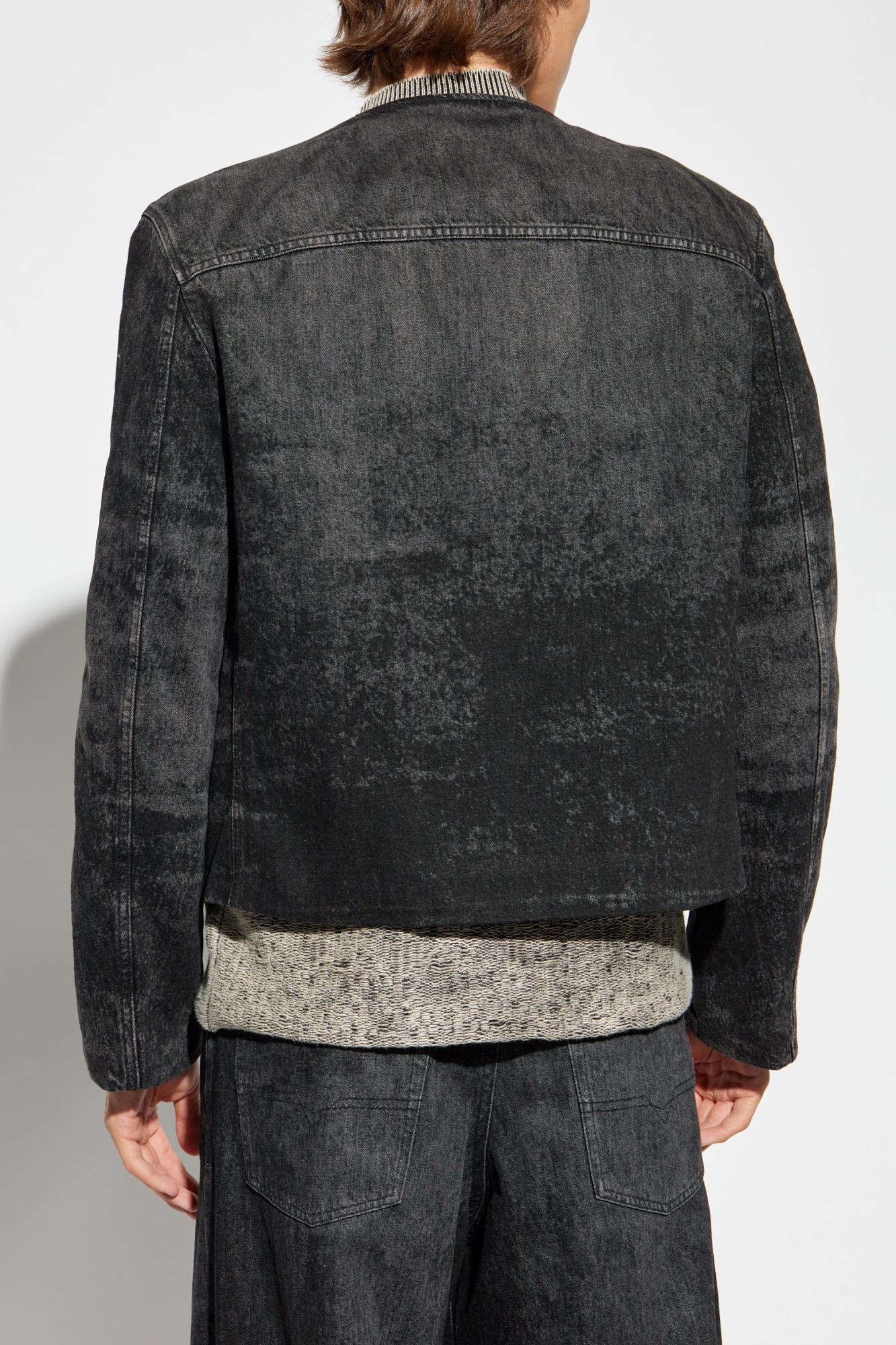 DIESEL Denim Jacket 'D-Aberdeen-Fsh2' in Black for Men | Lyst UK