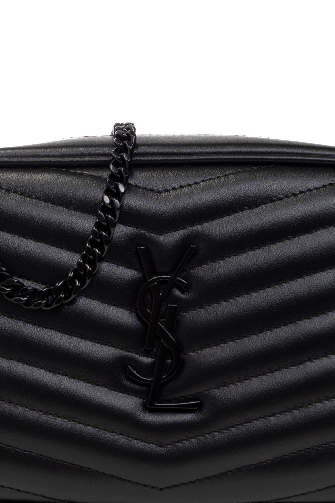 Saint Laurent Lou Mini Quilted Leather Camera Bag in Black Lyst UK