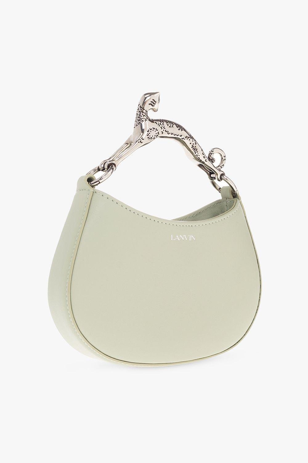 Metallic Leather Nano Hobo Cat Bag