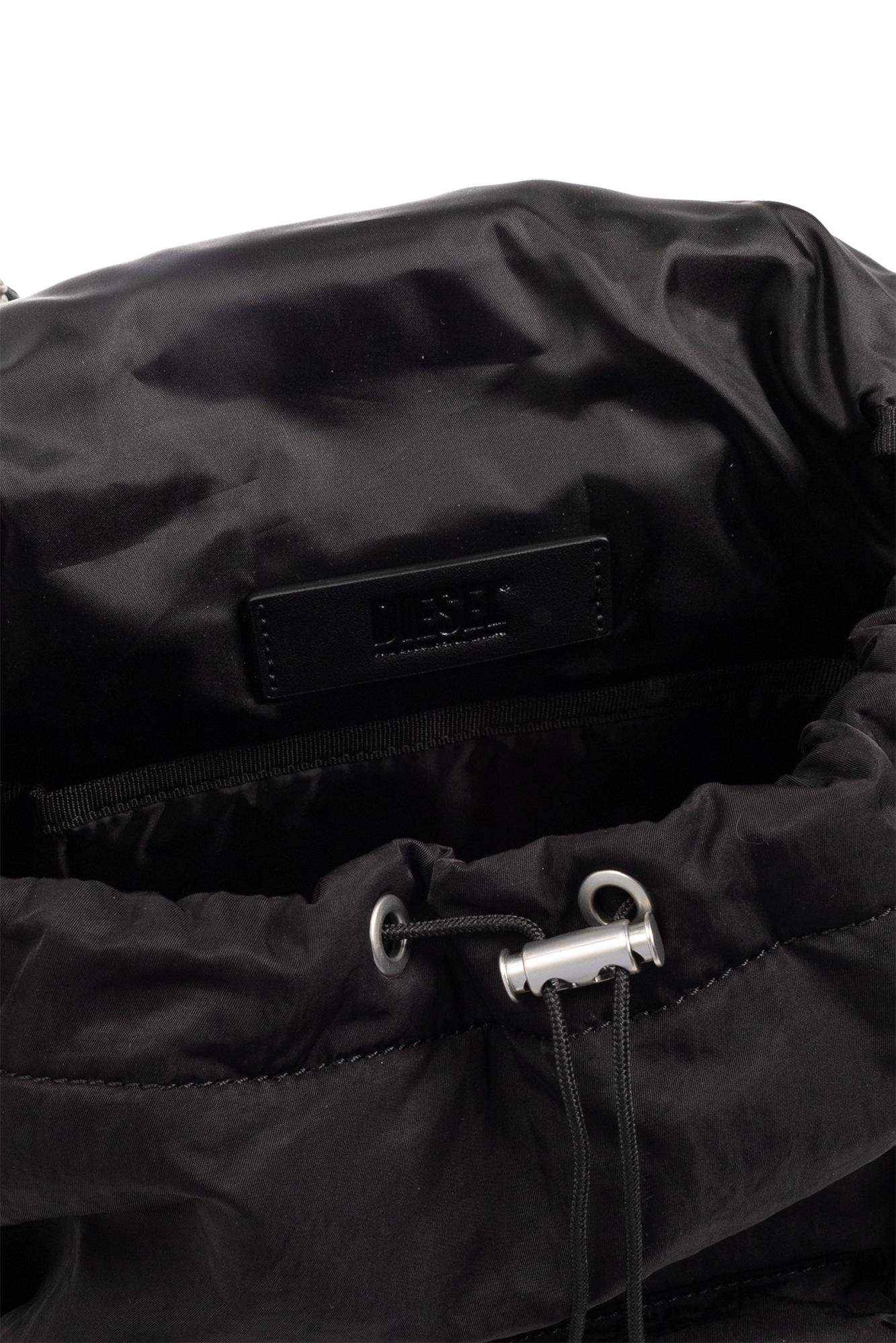 色んなシーンで♪【DIESEL】logos backpack s LOGOS BACKPACK S Logos S-Small backpack in recycled nylon