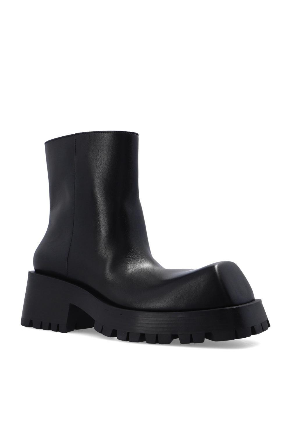 BALENCIAGA Trooper アンクルブーツ Balenciaga Trooper Rubber Low Boots | Black | FARFETCH