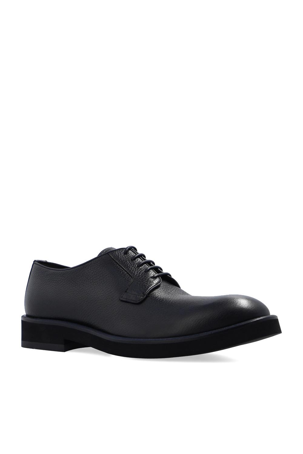 emporio armani leather shoes