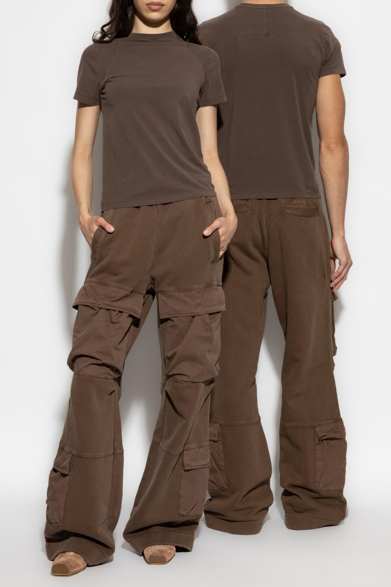 パンツ ENTIRE STUDIOS COTTON BROWN FLARED TROUSERS Entire Studios Cotton brown flared trousers | TheDoubleF