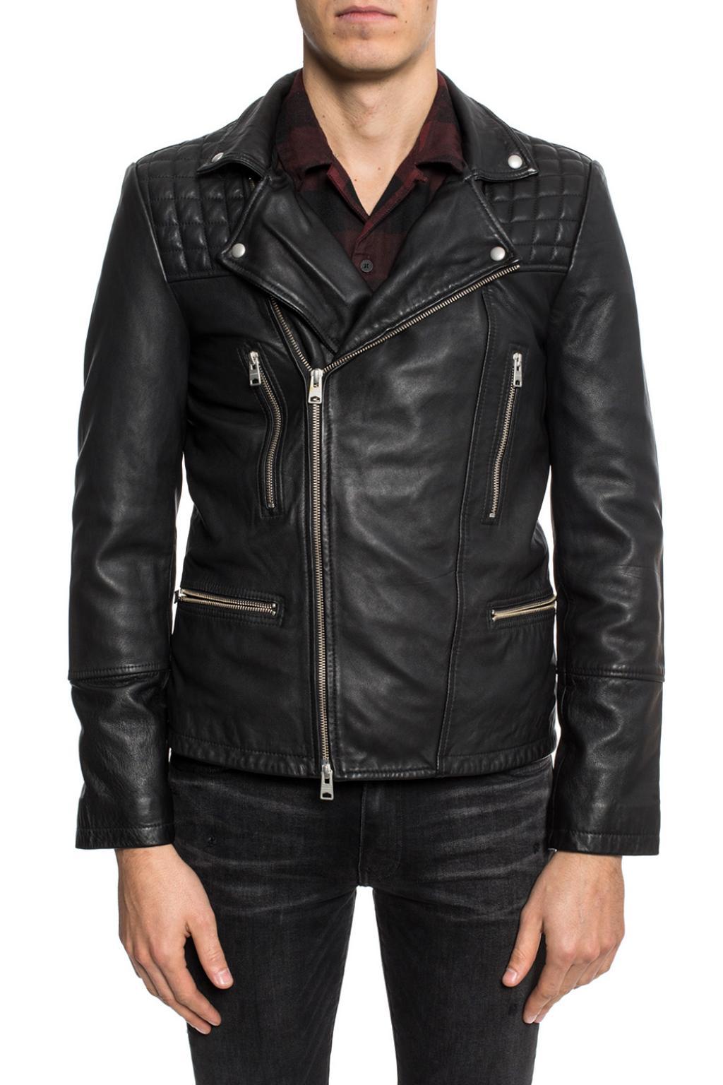 AllSaints 'catch' Biker Jacket in Black for Men Lyst UK