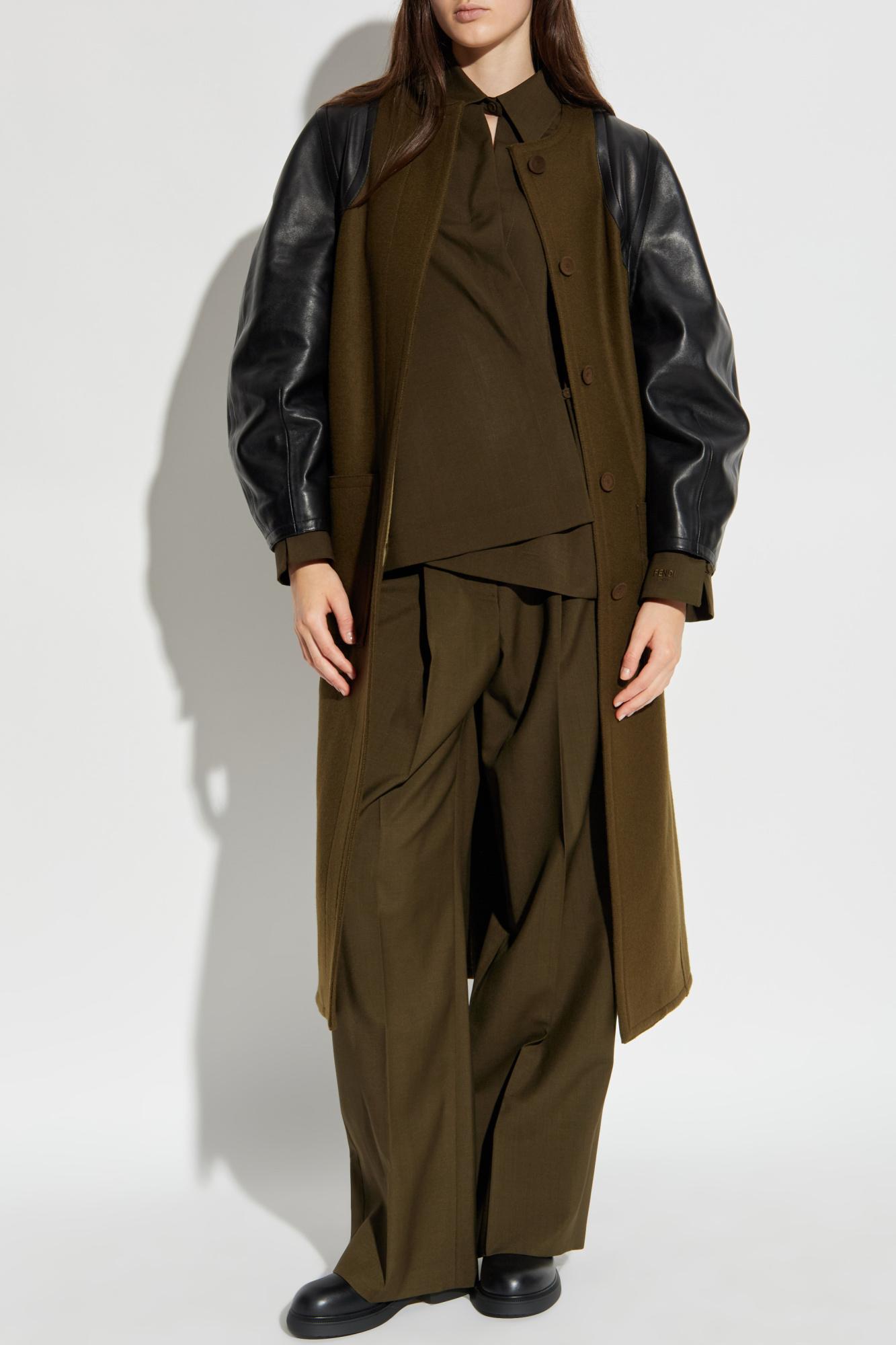 ジャケット・アウター vintage FENDI wool silk long coat Fendi Wool Coat | Women's | Vitkac