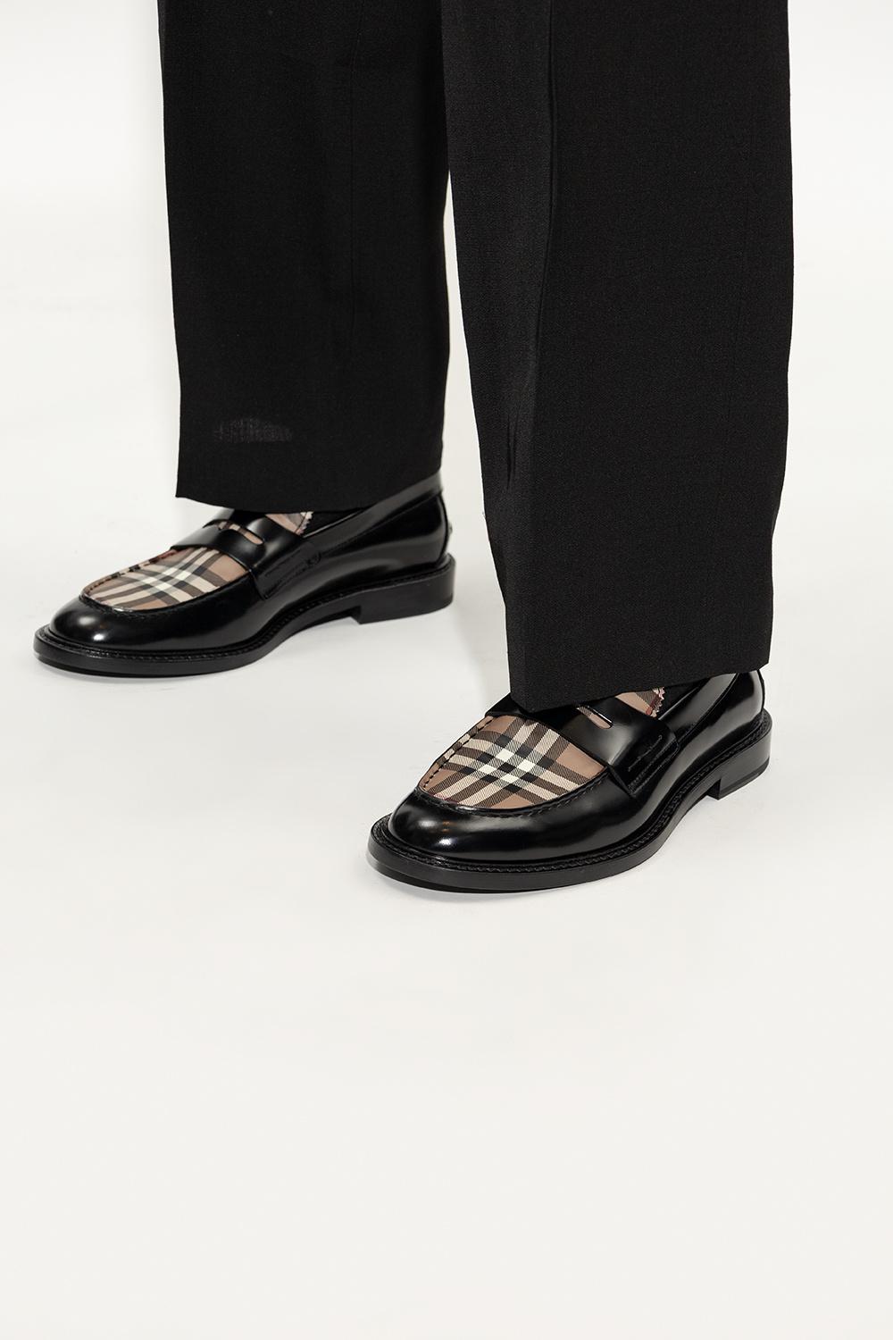 Burberry 'croftwood' Loafers in Black for Men | Lyst