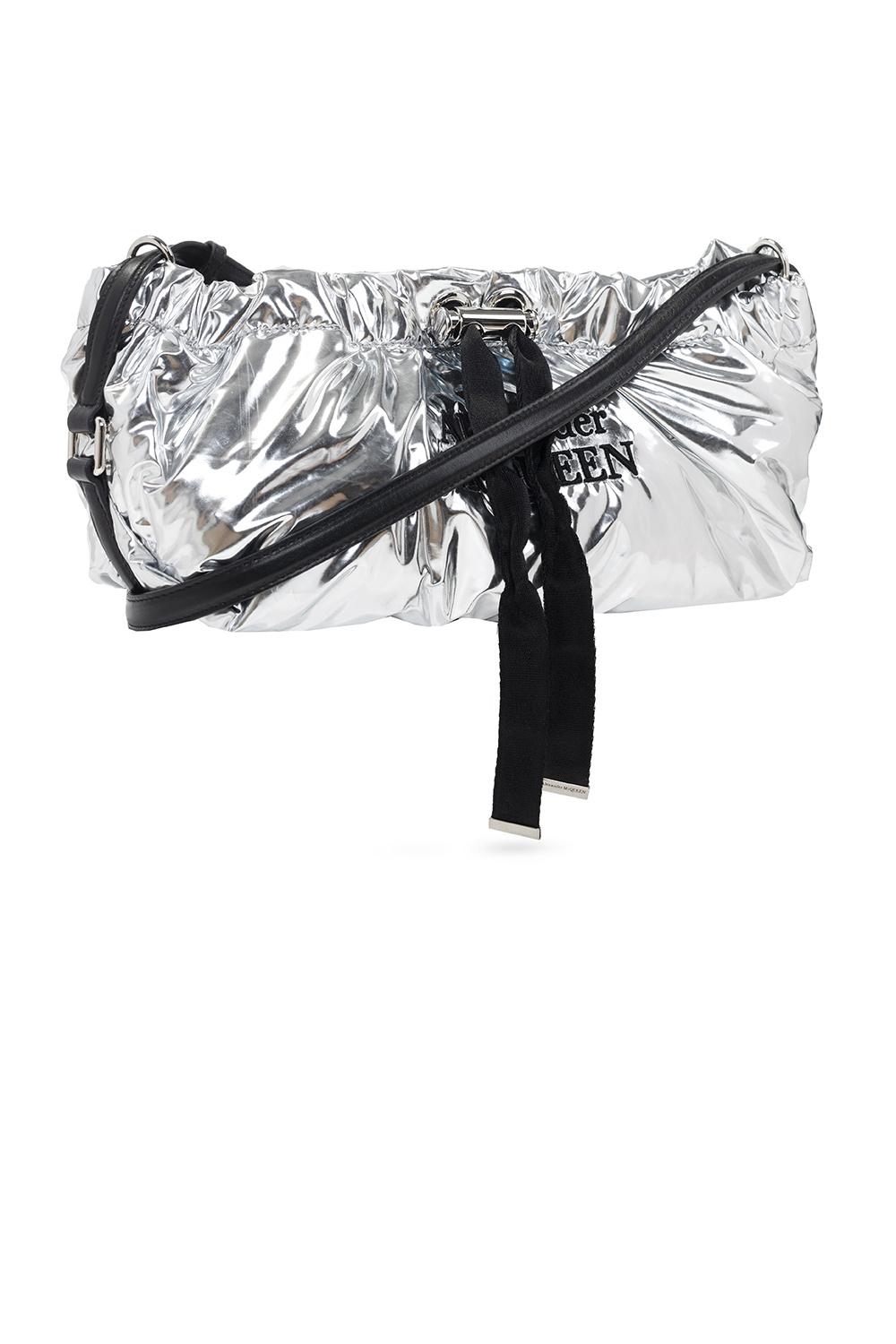 Alexander McQueen 'the Mini Bundle' Shoulder Bag in Silver 