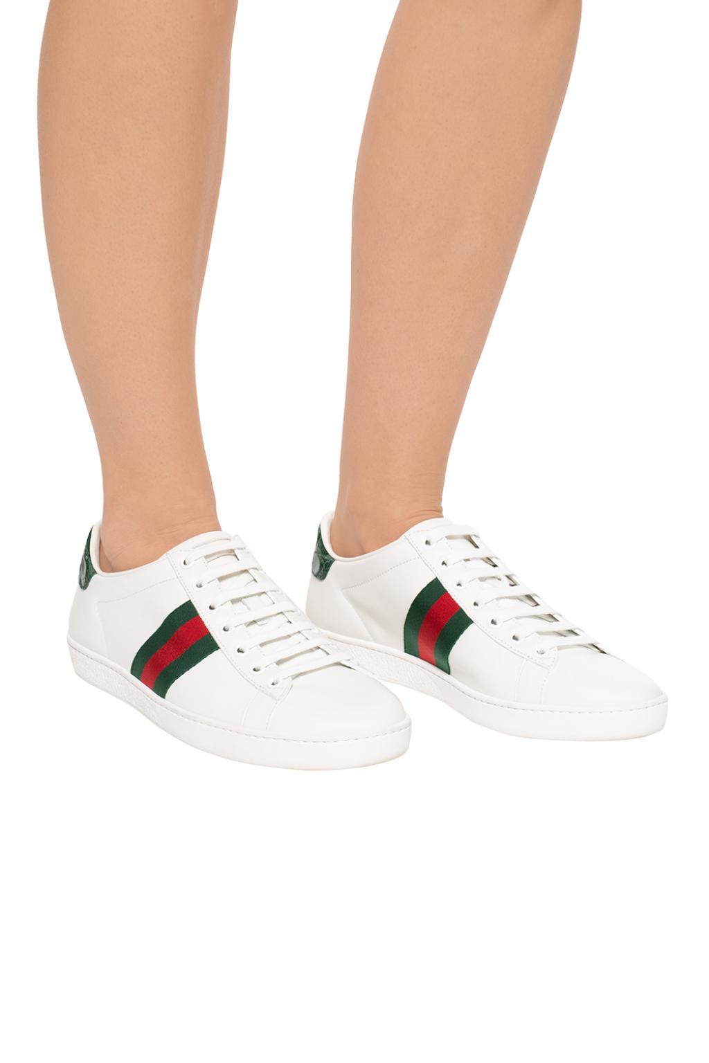gucci striped shoes