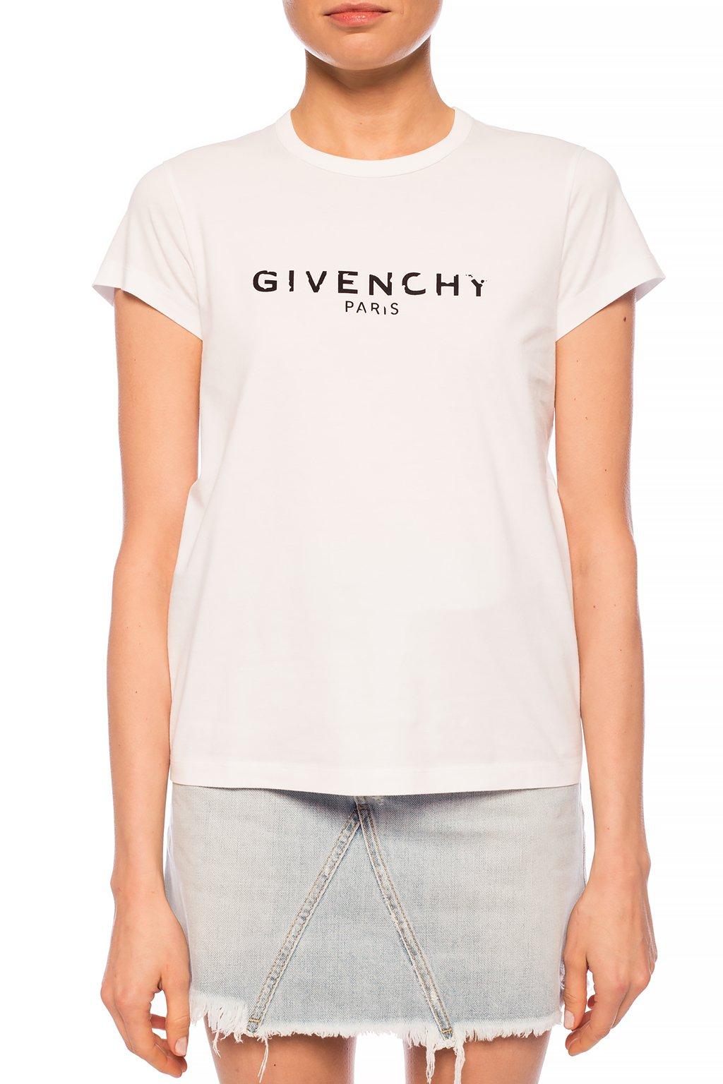 Givenchy Cotton Logo T-shirt White - Lyst
