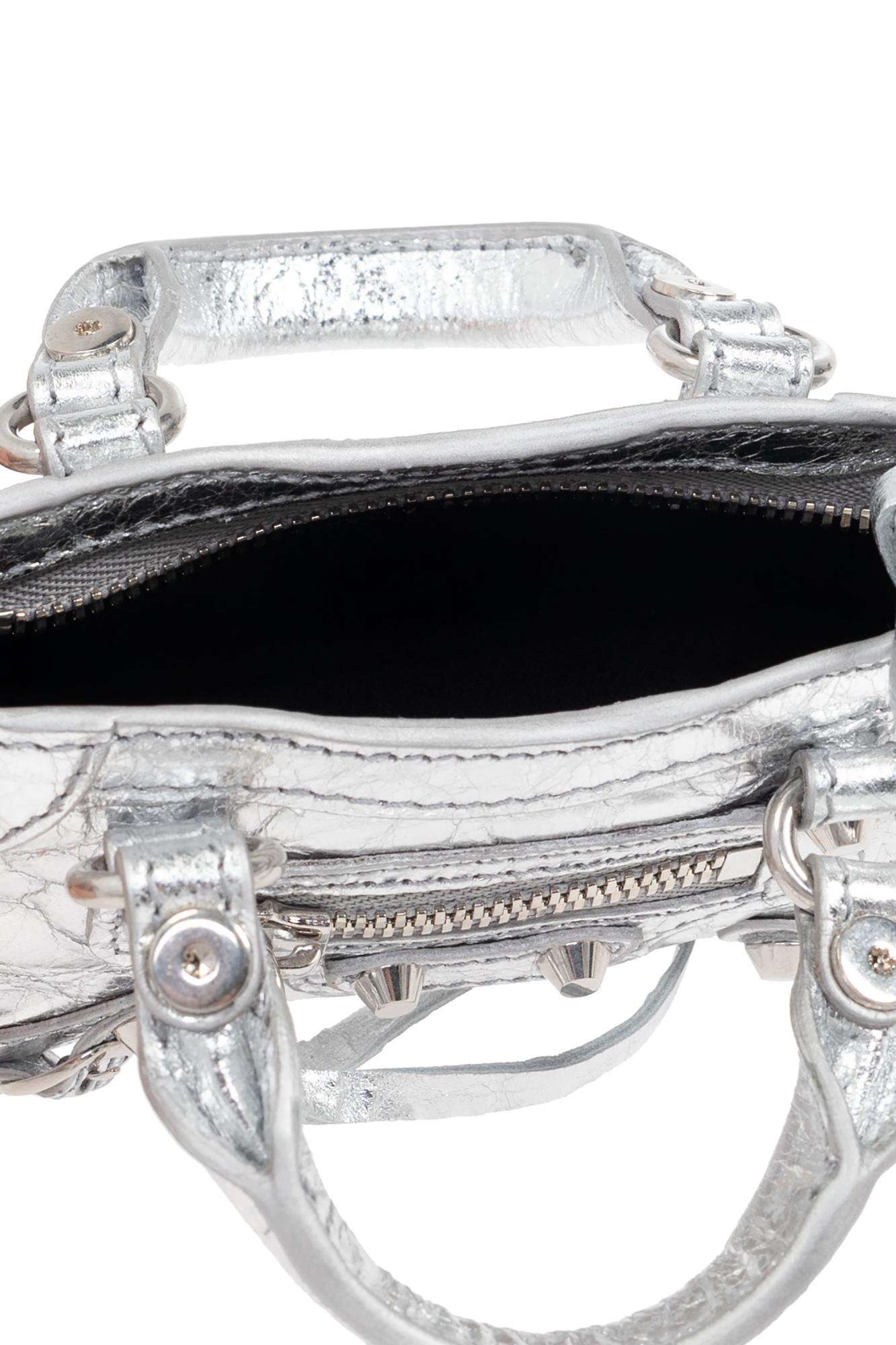 Balenciaga Charm 'Le City Micro Bag Charm' in Metallic | Lyst