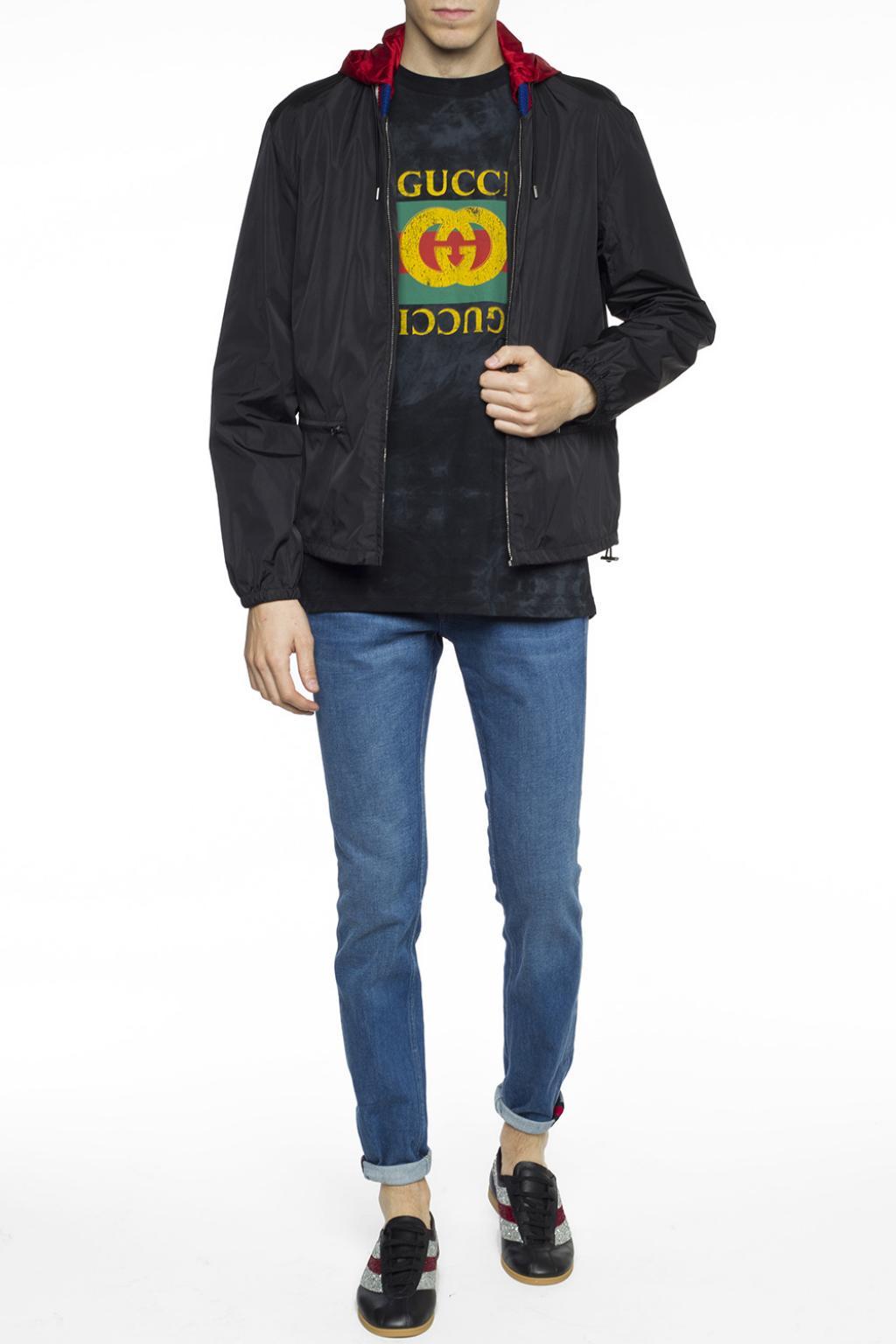 Gucci Synthetic Printed Rain Jacket for Men Lyst