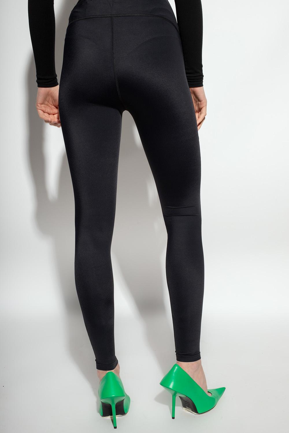 Balenciaga // Black High Waisted Zip Pocket Logo Legging – VSP Consignment