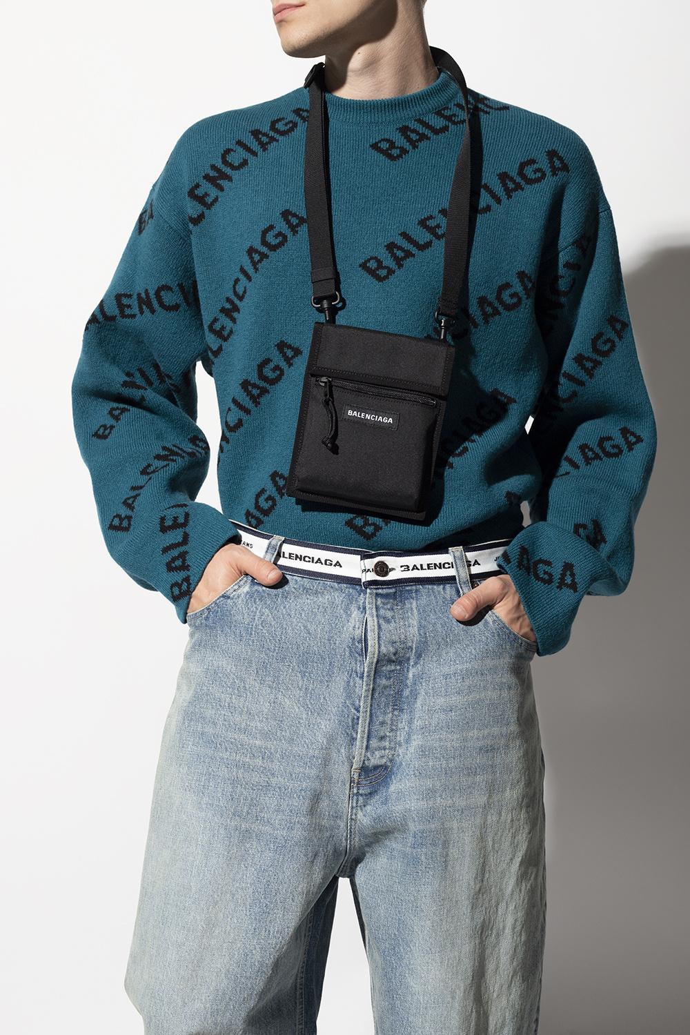 Balenciaga 'explorer' Shoulder Bag in Black for Men | Lyst