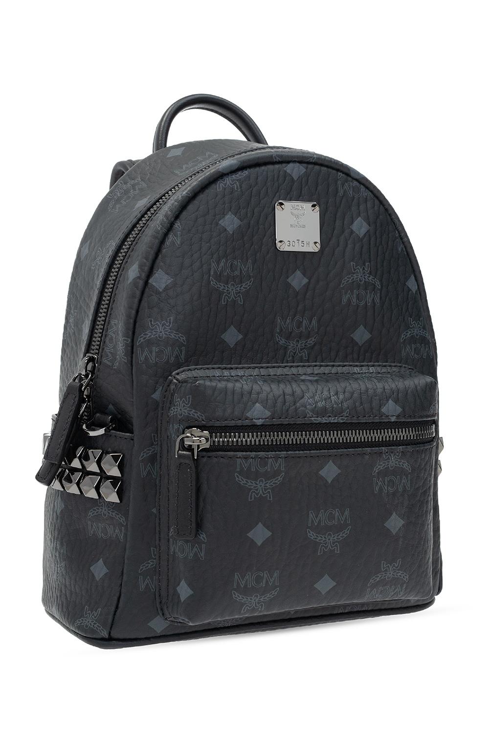 MCM Backpack With Logo in Black | Lyst