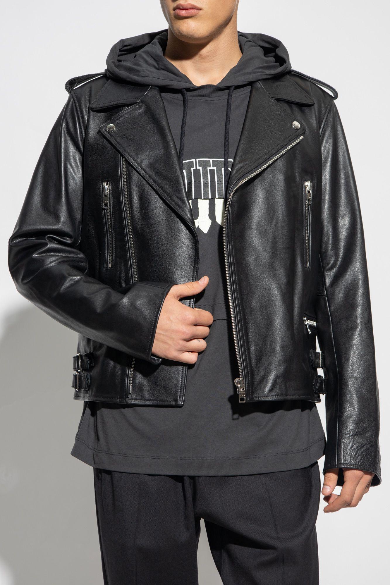 IRO 'erik' Leather Jacket in Black for Men | Lyst