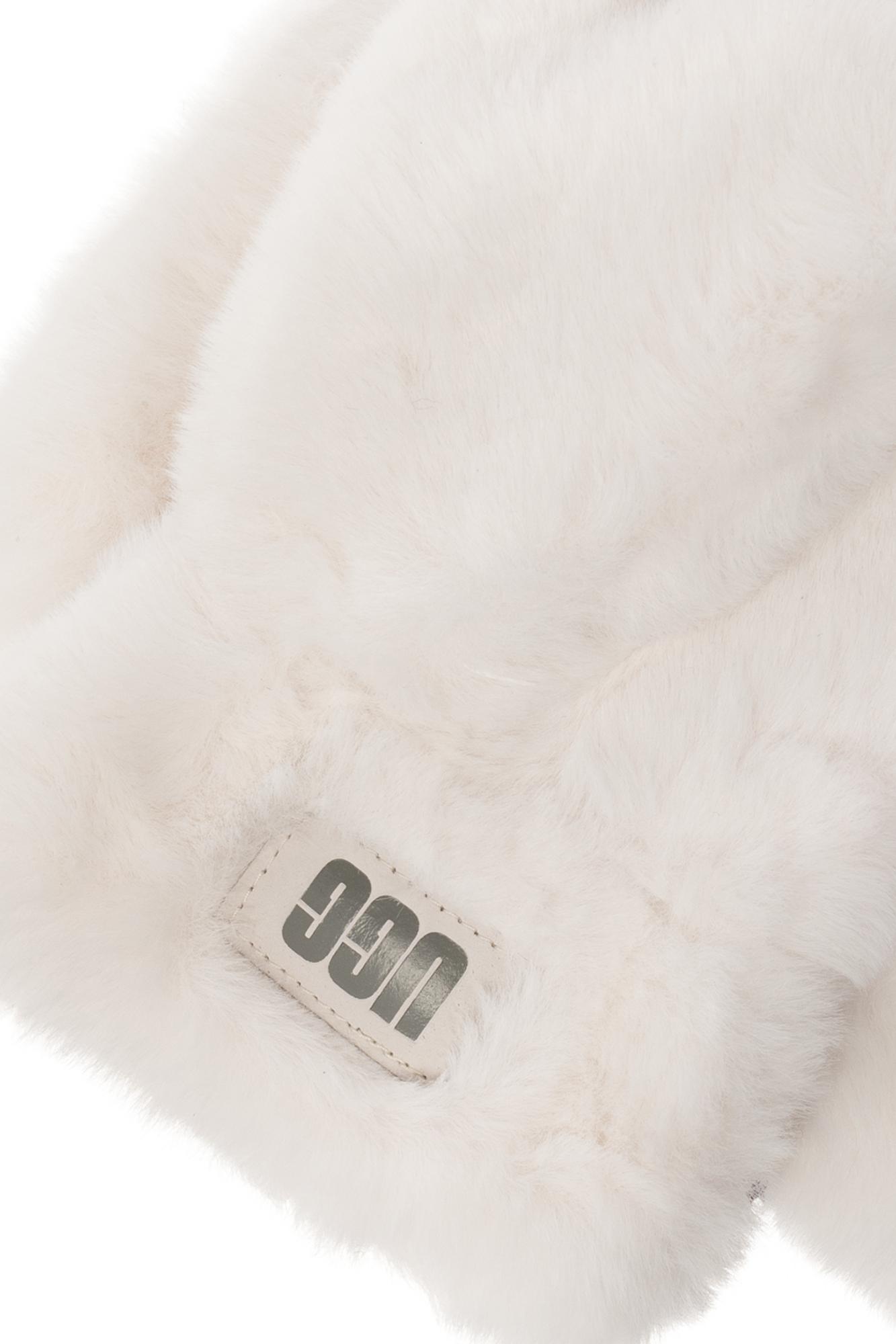 Ugg aussie textured faux fur reversible throw blanket new arrivals