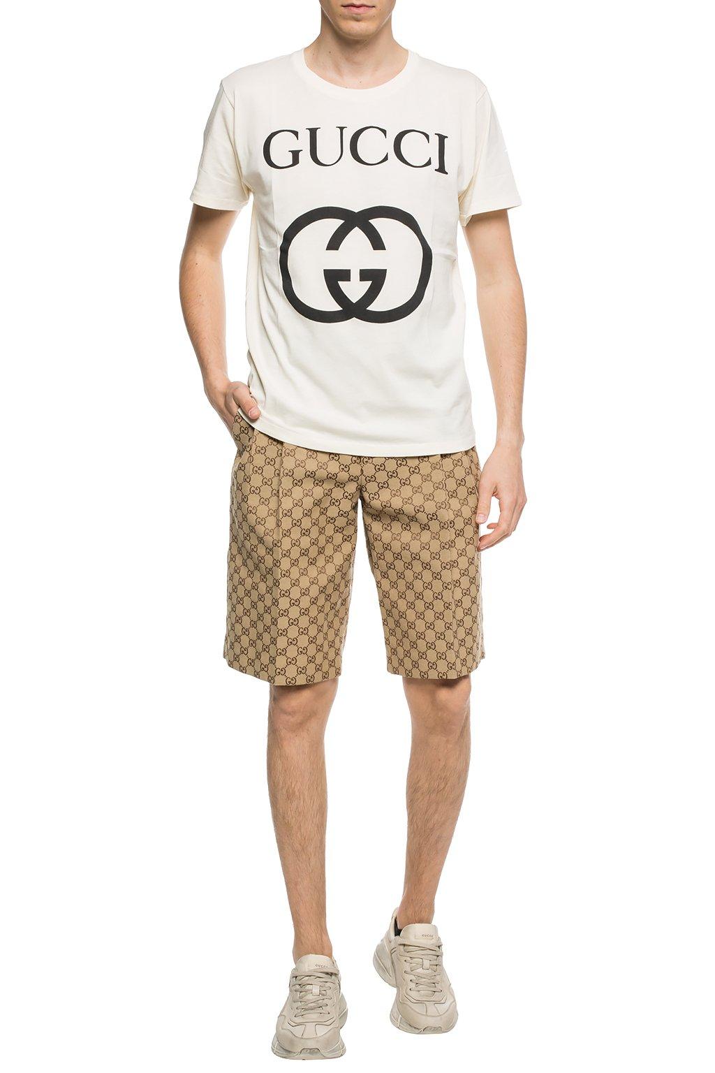 Gucci Gg Canvas Shorts in Brown (Natural) for Men - Lyst