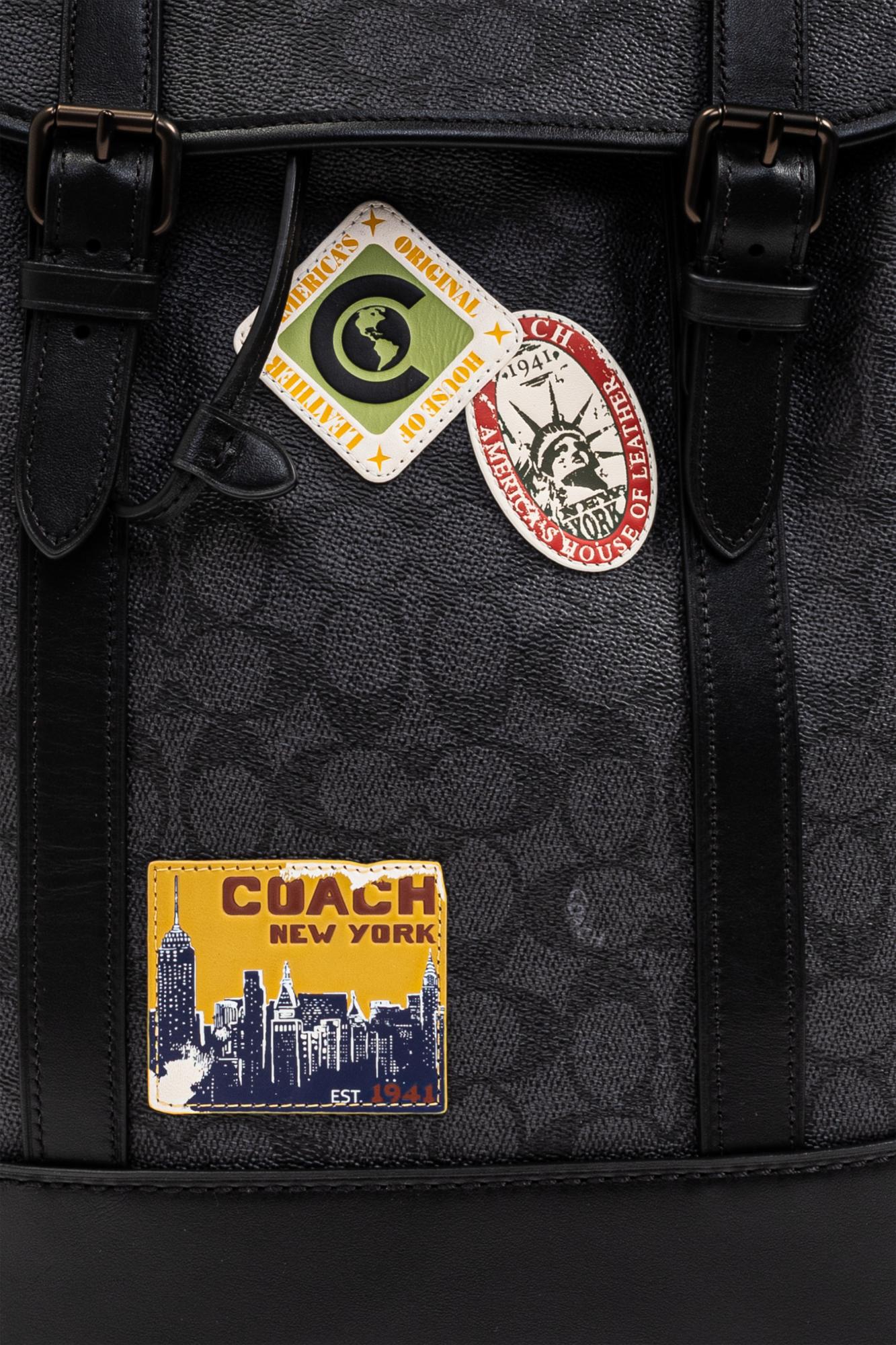 COACH Backpack With Colorful Patches in Black for Men | Lyst