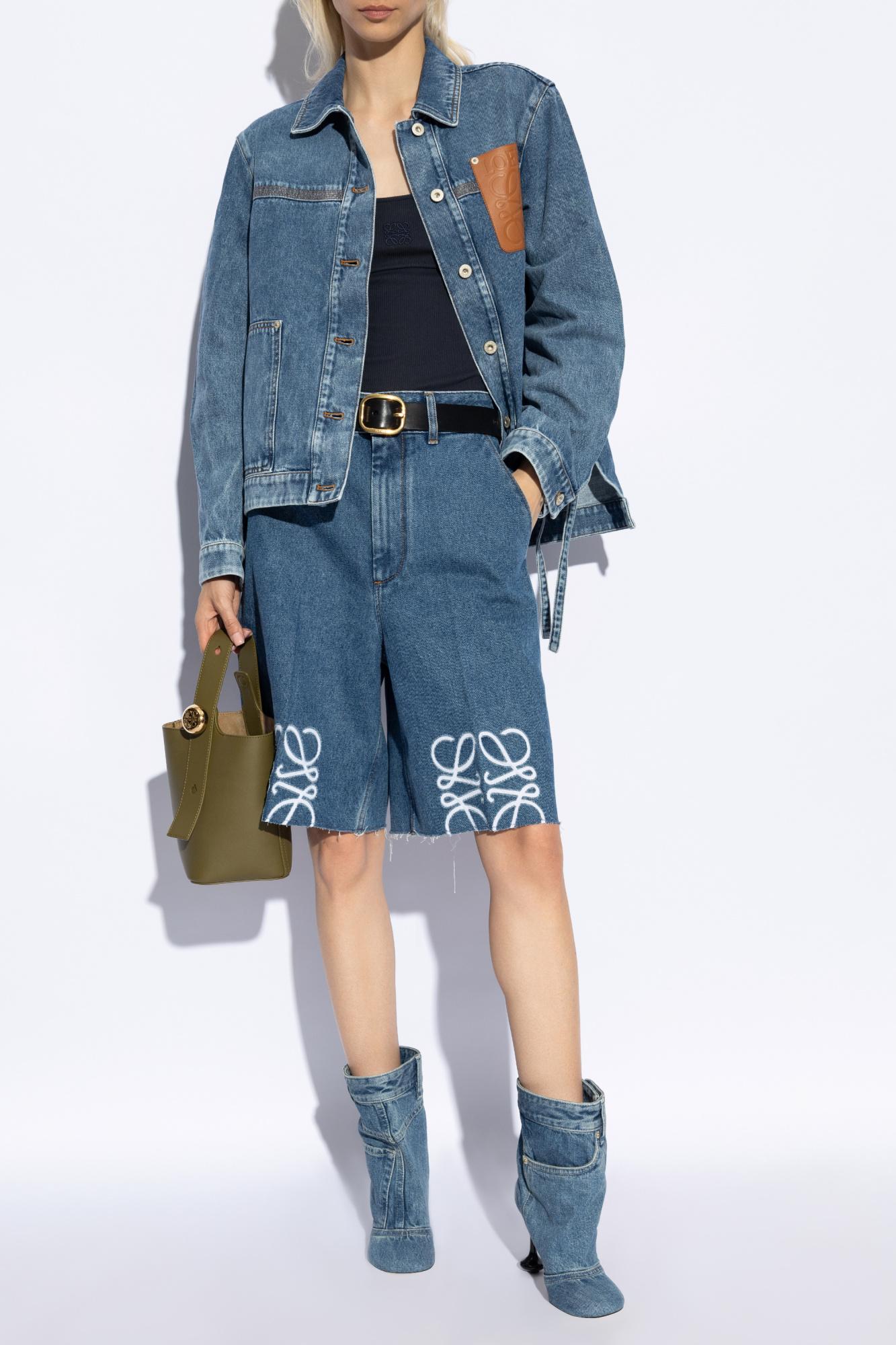 Loewe Jeans Shorts in Blue | Lyst