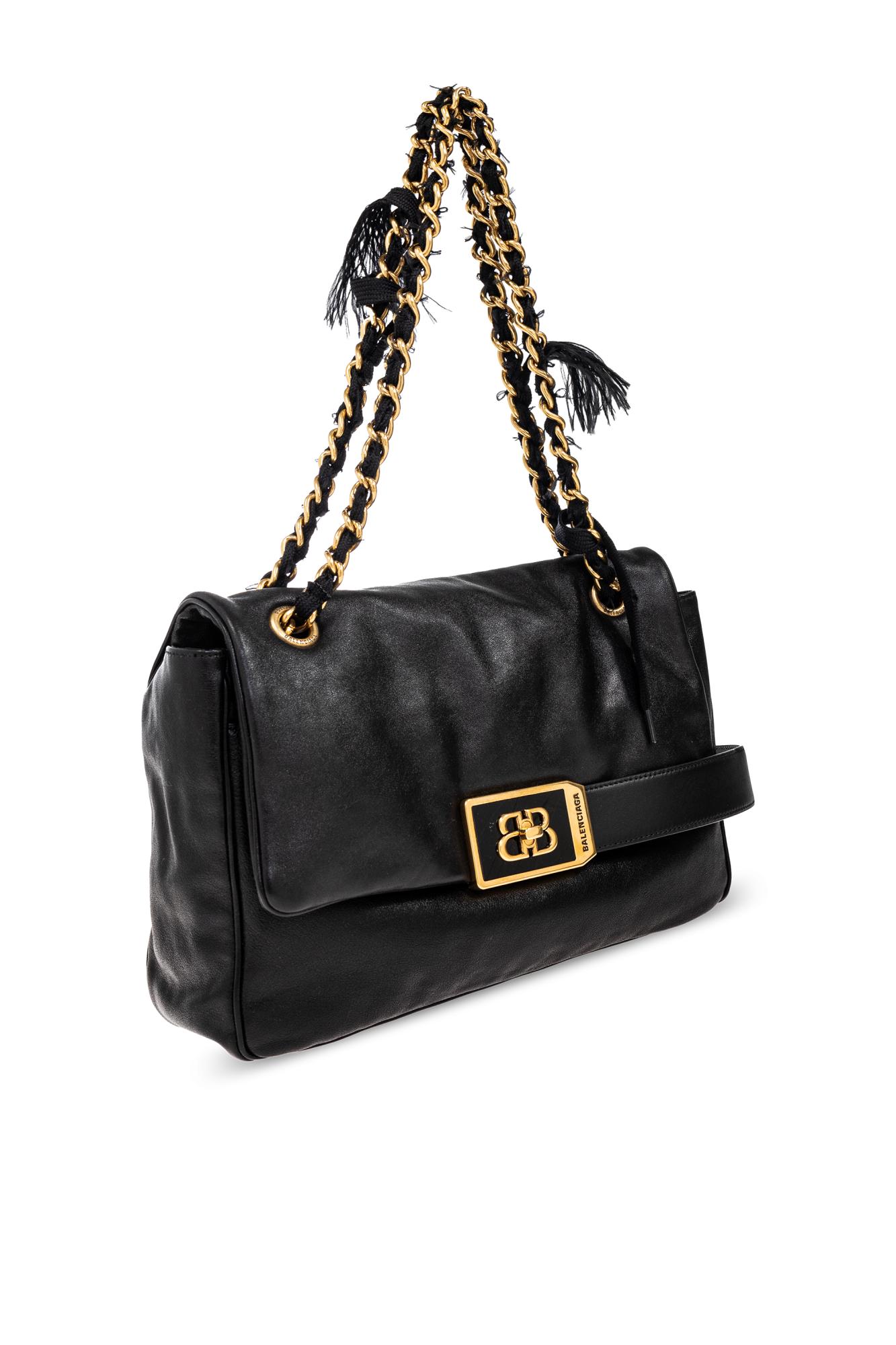 ハンドバッグ BALENCIAGA Medium Shoulder Bag Modu Balenciaga Medium black leather shoulder bag Modu | TheDoubleF