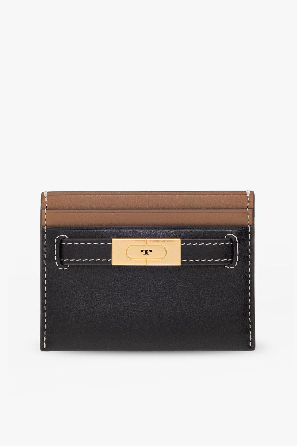 Tory Burch Leather Card Holder in Black | Lyst