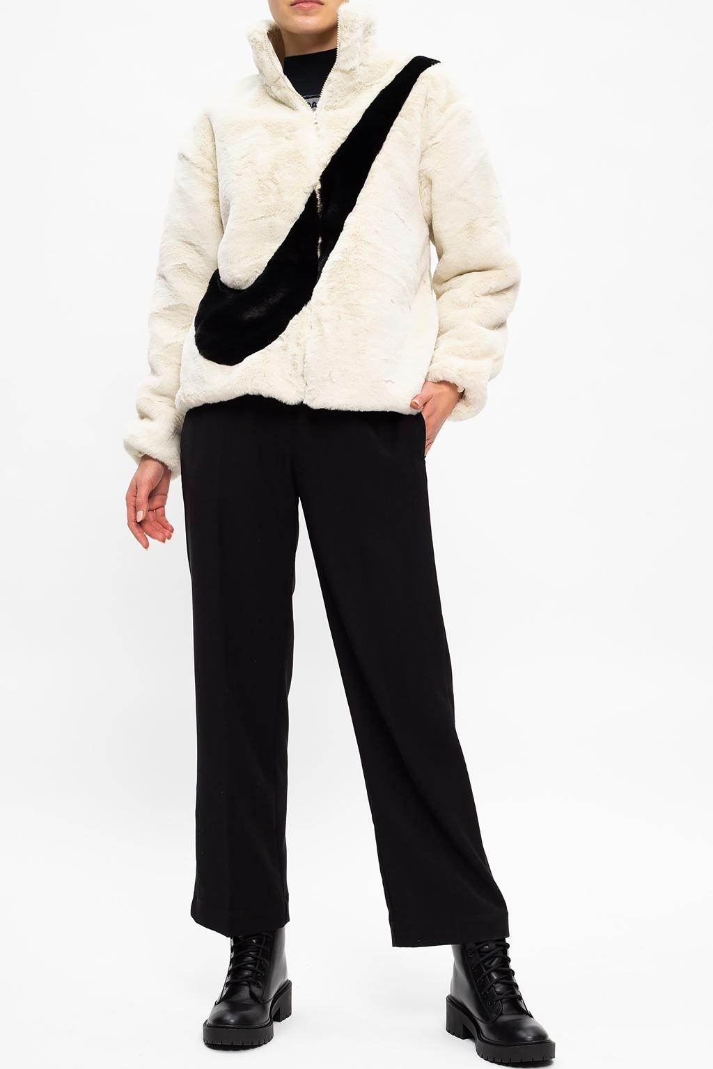 Nike Faux-fur Jacket Cream | Lyst UK