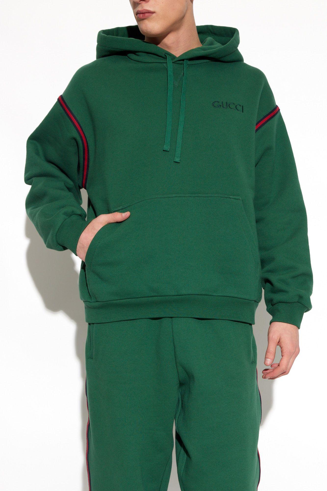 Gucci green hoodie sale