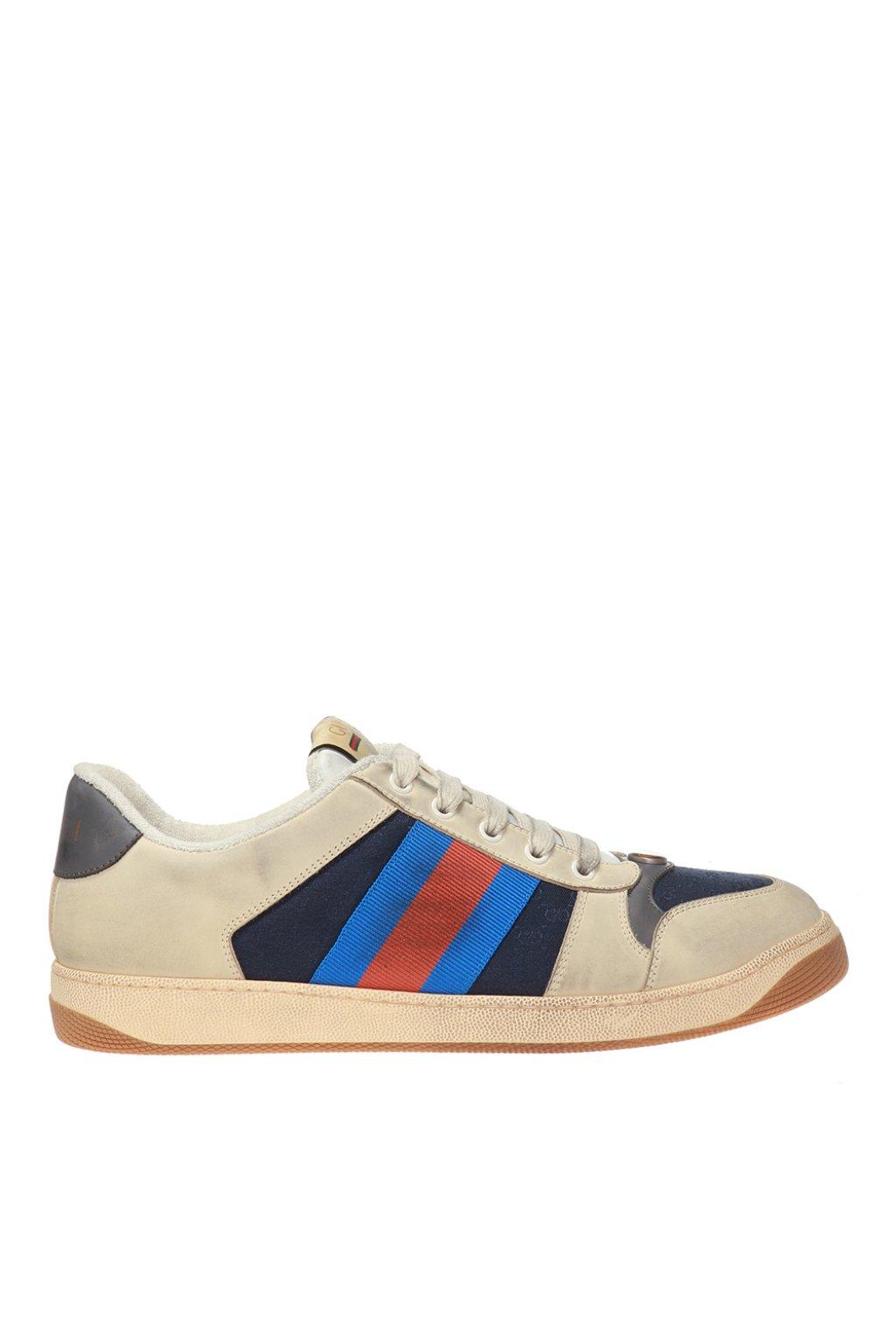 Gucci Screener GG Sneakers in White (Blue) for Men - Lyst