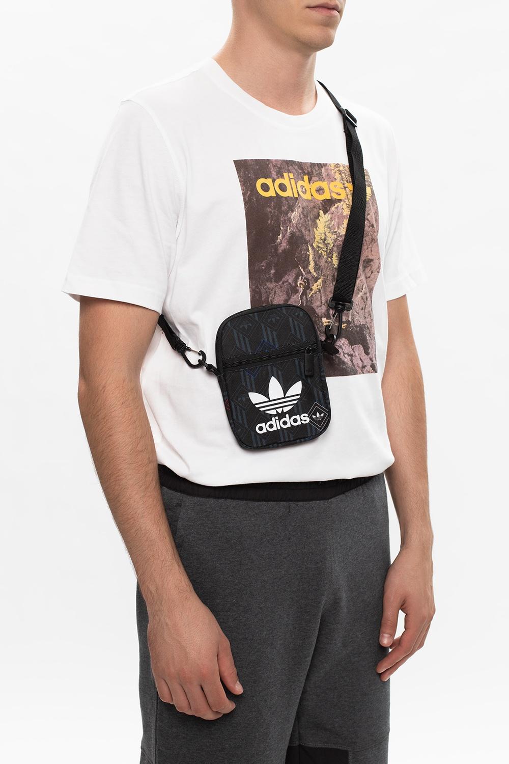 adidas Originals Black Trefoil Fest Bag for Men | Lyst