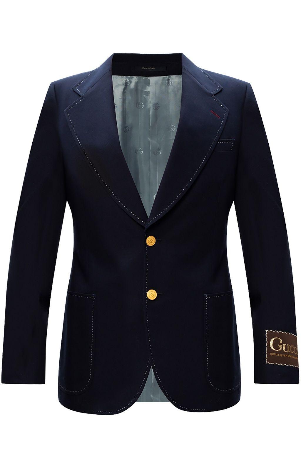 Blue navy gucci blazer sale