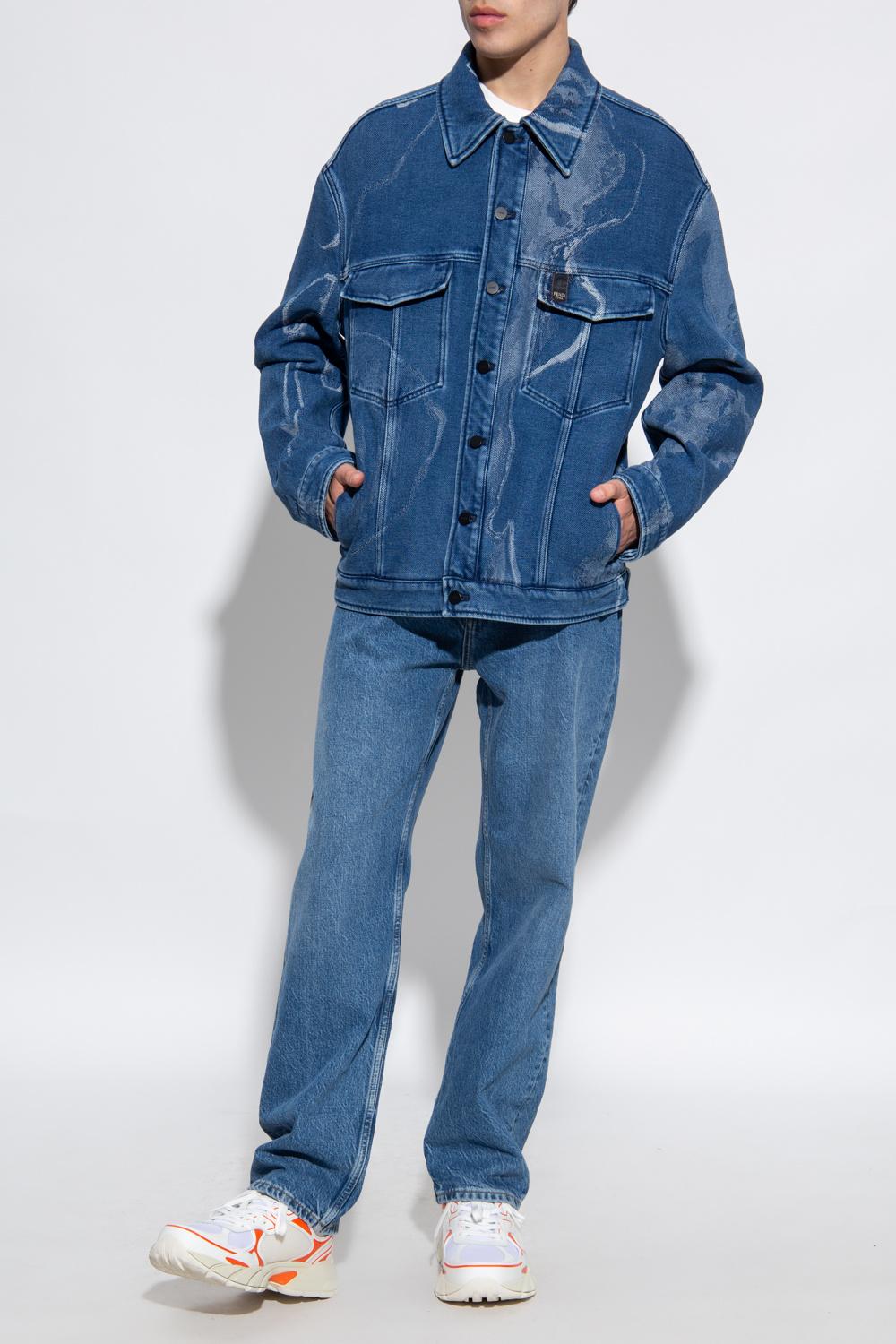 Fendi Denim Jacket in Blue for Men 