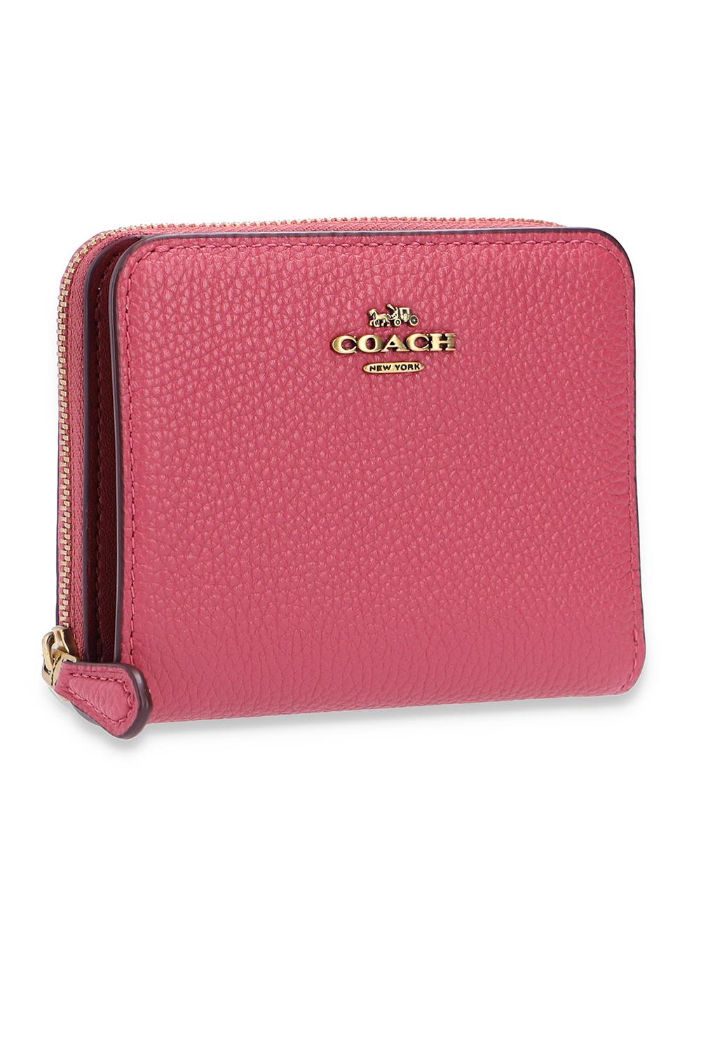 COACH Wallet With Logo Pink | Lyst