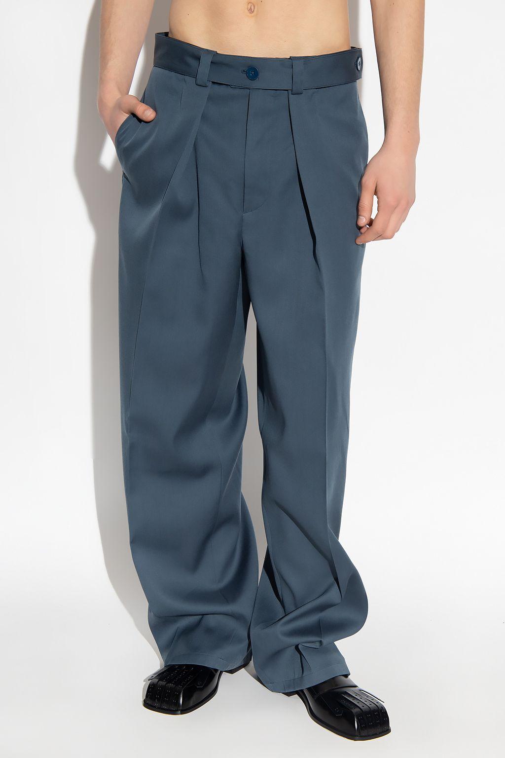 JIL SANDER TROUSER D 09AW 20 ALEM 44 NVY-
