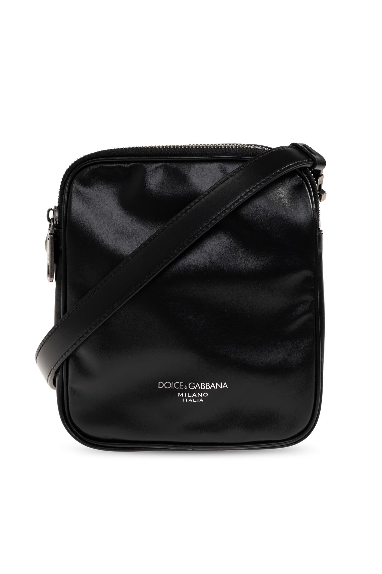 Sac Messenger Dolce&Gabbana Canvas Et Cuir Vert Militaire - Bon état, Traces Autour Du Fermoir