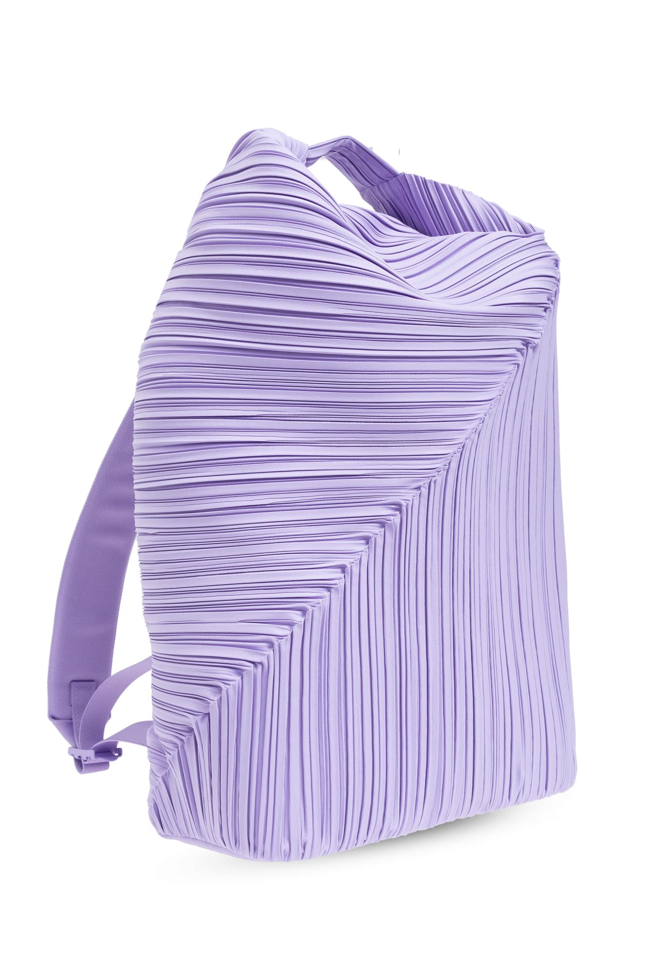 Pleats Please Issey Miyake Pleated Backpack in Purple | Lyst