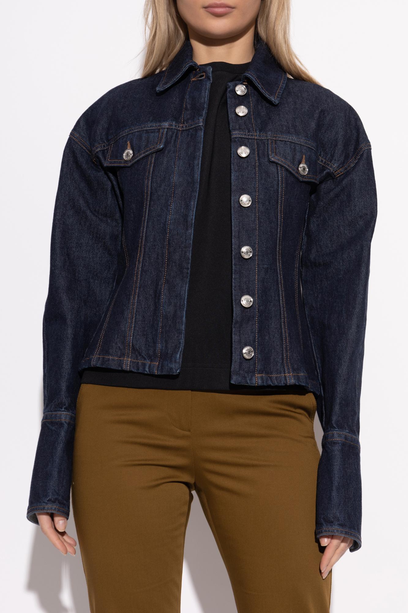 スーツ SPORTMAX GANCE - Denim fitted jacket Denim fitted-waist jacket - RUNWAY, midnightblue | Sportmax